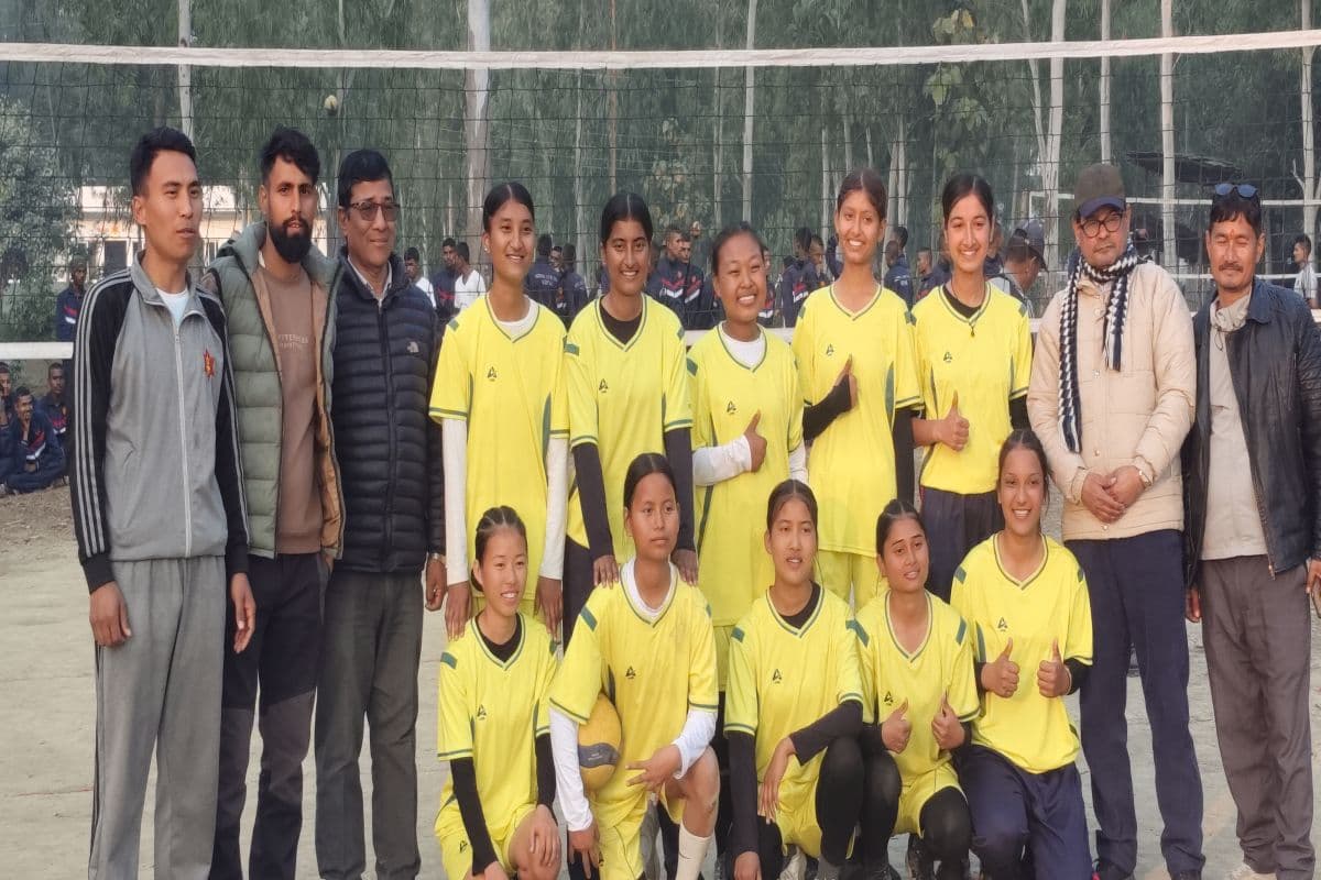 Senior NCC मा सरस्वती मा वि छात्रा भलिबलमा प्रथम